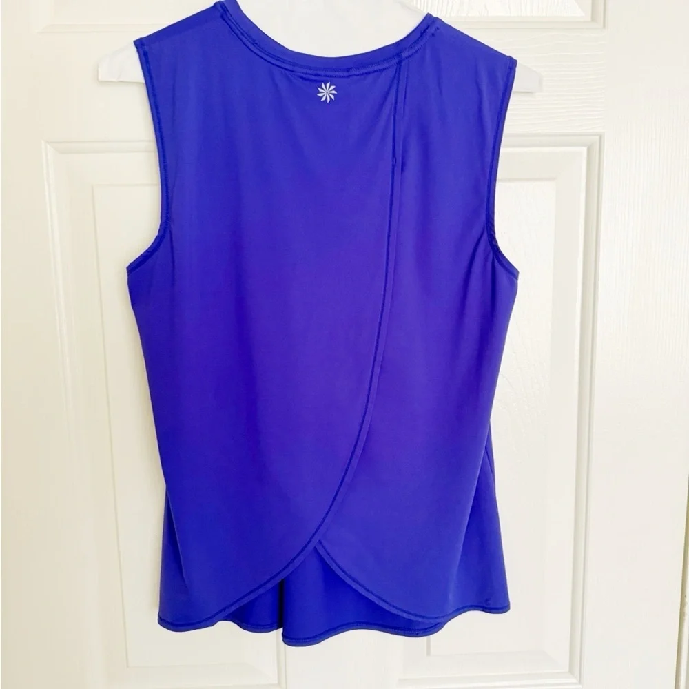 Athleta Sunlover UPF Tank Top - Cobalt Blue Tulip Back- size small